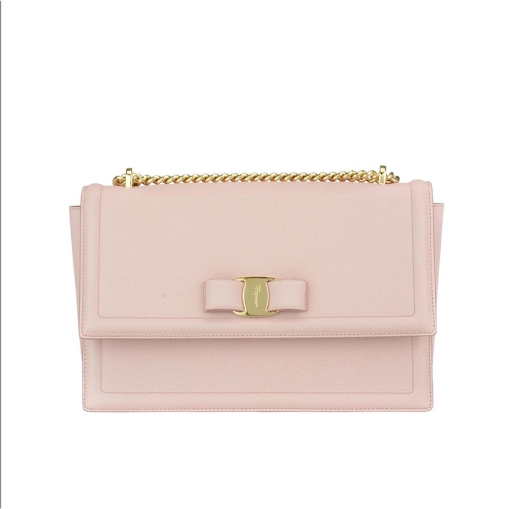 Salvatore Ferragamo Ginny Light Pink Leather Purse - Picture 7 of 16